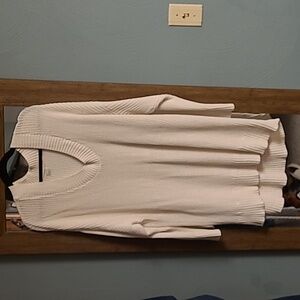 Aerie XL Oversized Cream Tunic Sweater